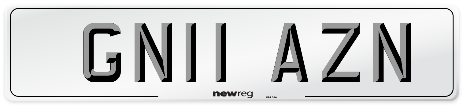 GN11 AZN Number Plate from New Reg